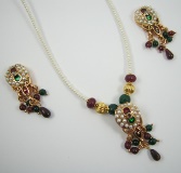 Indian One Gram Gold Jewelry Set - JS056