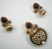 Indian One Gram Gold Jewelry Set - JS102