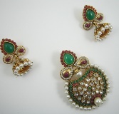 Indian One Gram Gold Jewelry Set - JS103